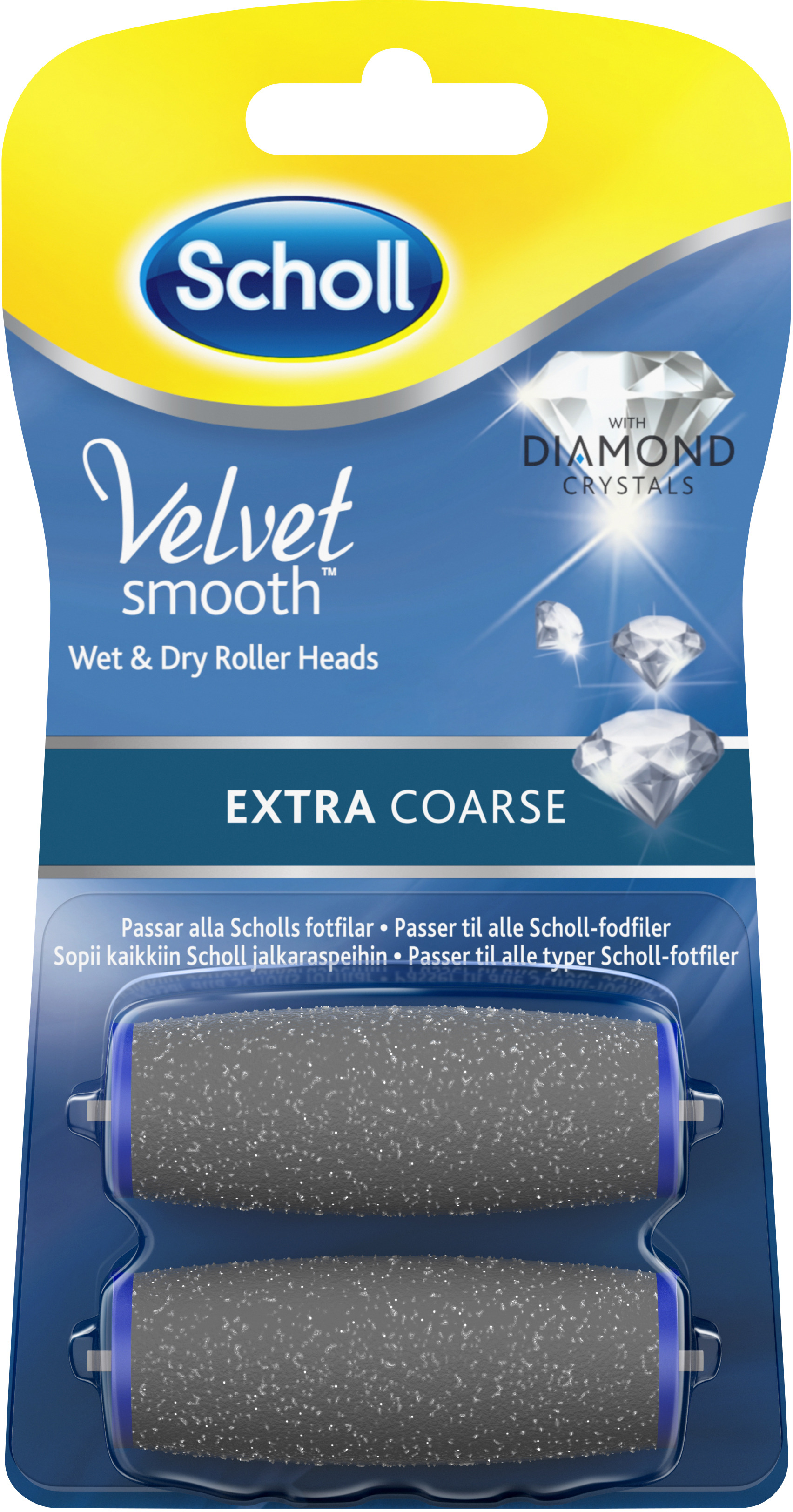 Scholl Velvet Smooth Extra Coarse Refill 2-pack