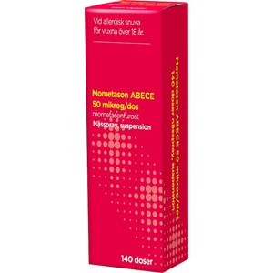 Mometason ABECE Nässpray suspension 50 µg/dos 140 doser