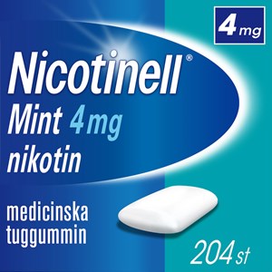 Nicotinell Mint medicinskt tuggummi 4 mg 204 st
