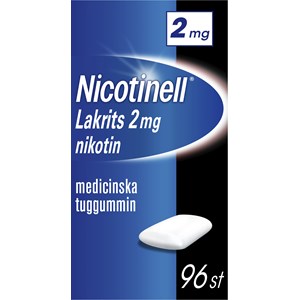 Nicotinell Lakrits medicinskt tuggummi 2 mg 96 st