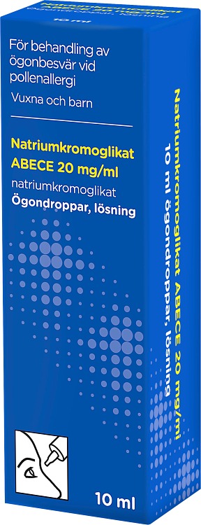 ABECE Natriumkromoglikat Ögondroppar 20 mg/ml 10 ml
