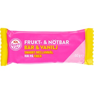 ICA Gott Liv Frukt & Nötbar Bär & Vanilj 50 g