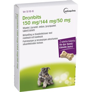 Dronbits tablett 150 mg/144 mg/50 mg 2 st