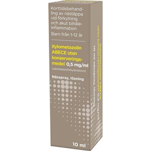 Xylometazolin ABECE,  0,5 mg/ml 10 ml