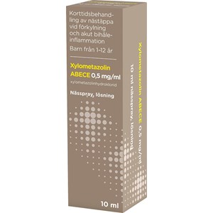 ABECE Nässpray, lösning Xylometazolin 0,5 mg/ml 10 ml