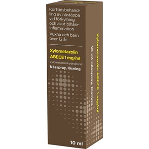 ABECE Nässpray, lösning Xylometazolin 1 mg/ml 10 ml