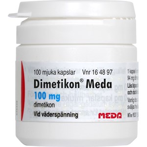 Dimetikon Meda mjuk kapsel 100 mg 100 st