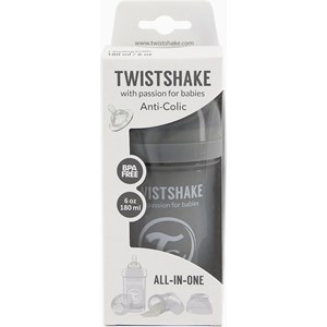 Twistshake Anti-Colic nappflaska 180 ml Pastell Grå