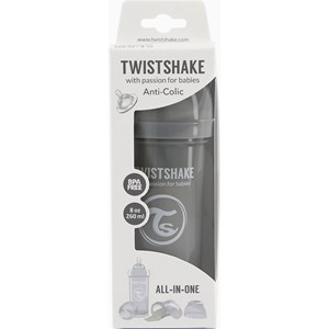 Twistshake Anti-Colic nappflaska 260 ml Pastell Grå