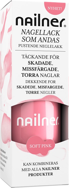 Nailner Nagellack som andas Soft Pink 8ml