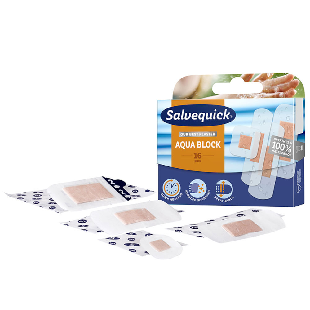 Salvequick Aqua Block Family Pack 16 st