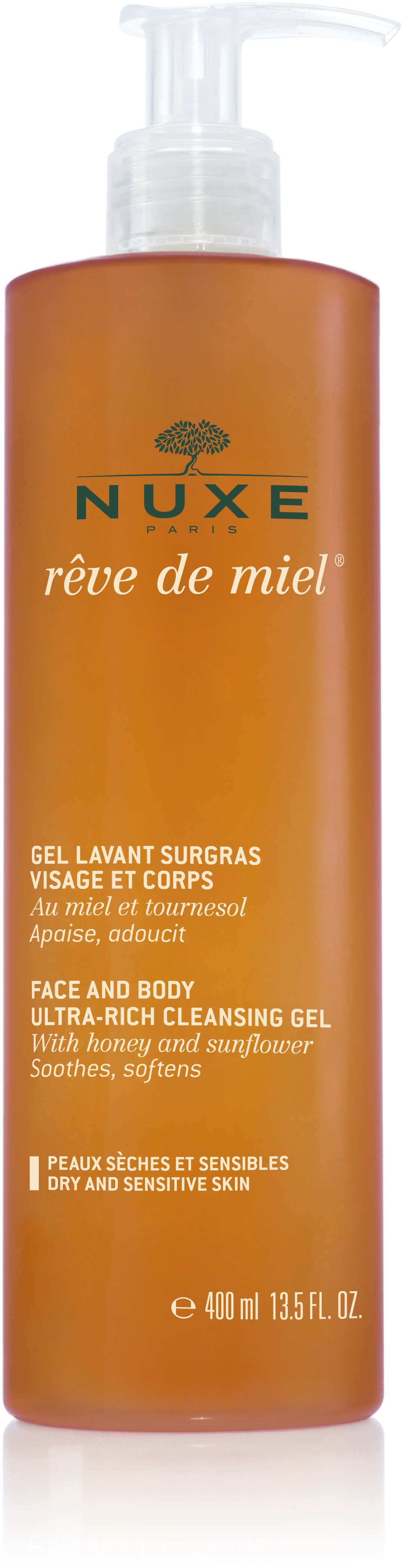 NUXE Rêve De Miel Face and Body Ultra-rich Cleansing Gel 400 ml