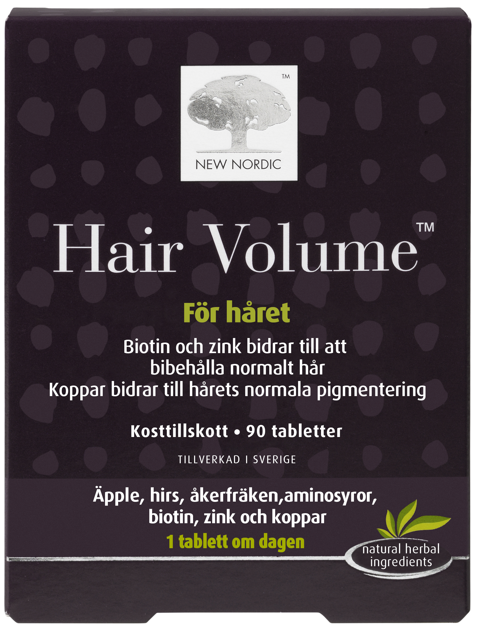 New Nordic Hair Volume Kosttillskott hår Tablett 90st