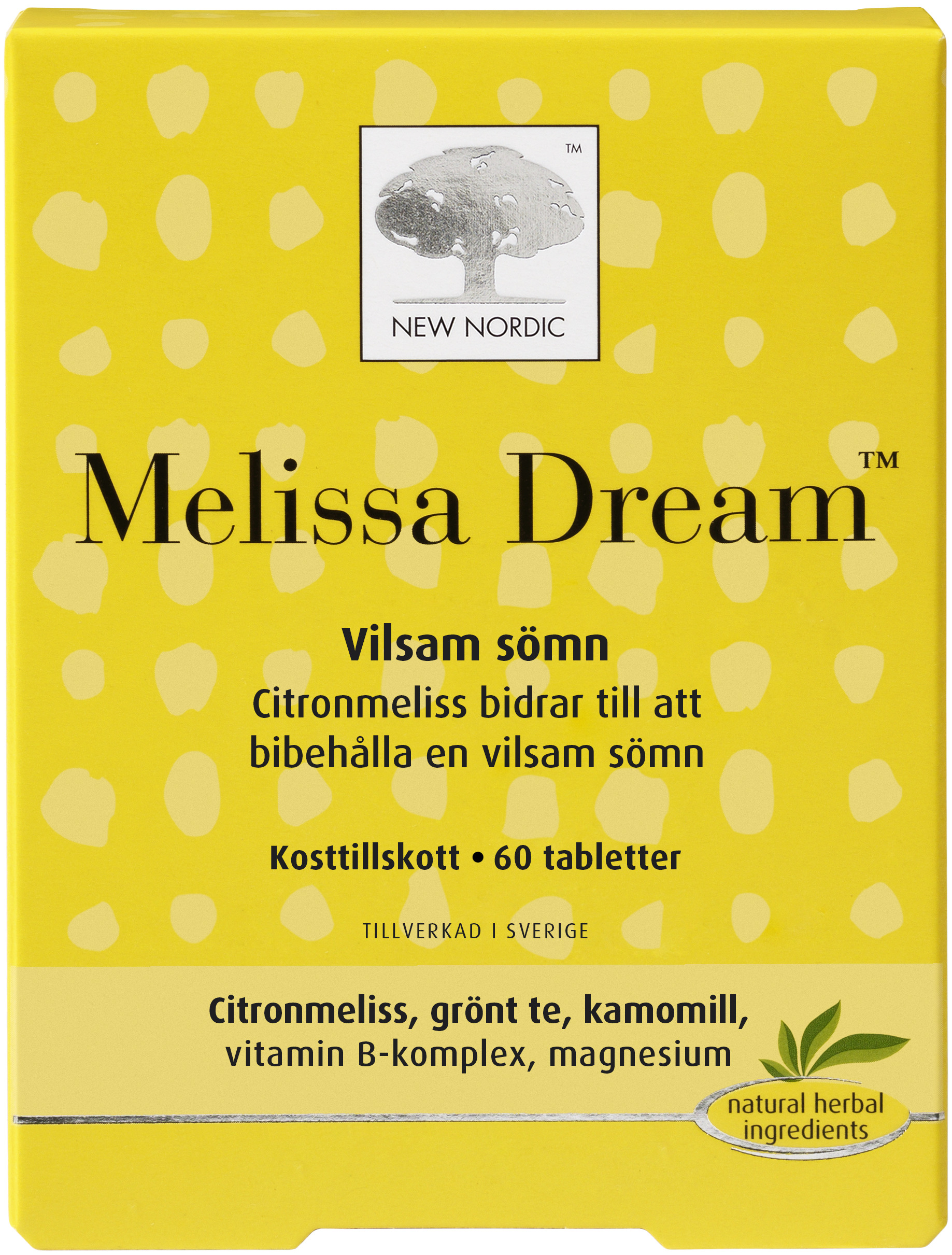 New Nordic Melissa Dream Vilsam sömn Tablett 60st