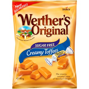 Werthers Original Creamy Toffees Sockerfri 80g