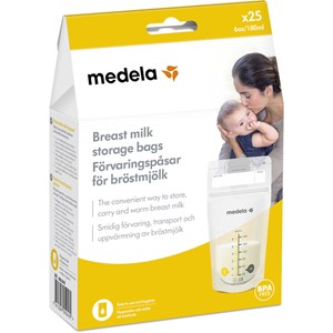 Medela Förvaringspåse för bröstmjölk 180 ml, 25-pack