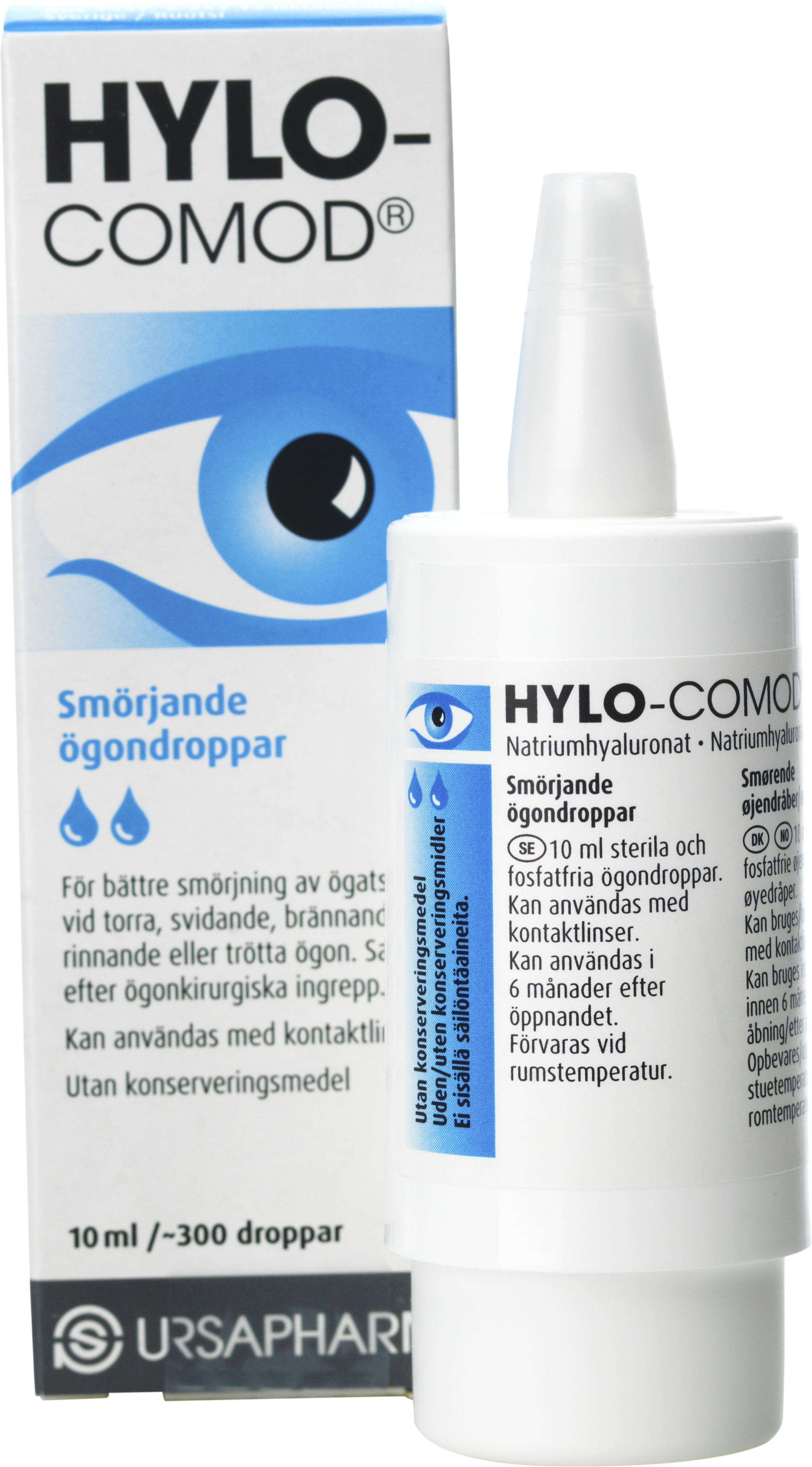 Hylo-Comod Smörjande ögondroppar 10ml