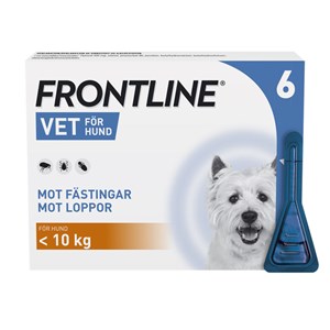 Frontline Vet. Spot-on lösning hund max 10 kg 100 mg/ml 6 x 0,67 ml