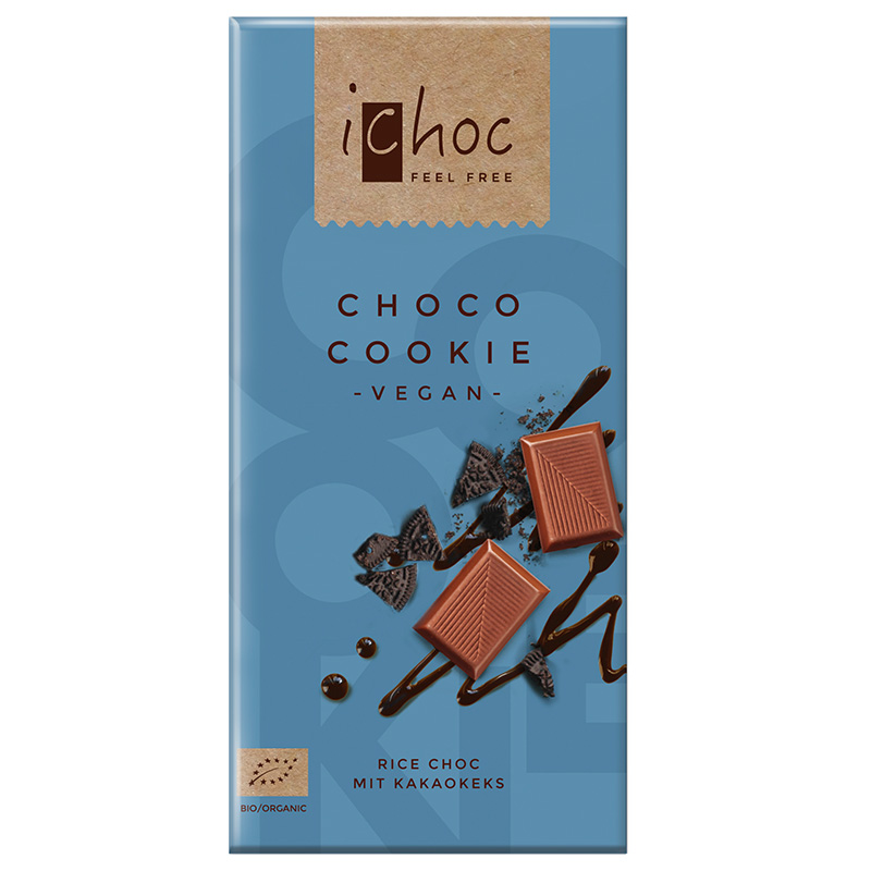 iChoc Choco Cookie Vegan Chokladkaka 80 g EKO