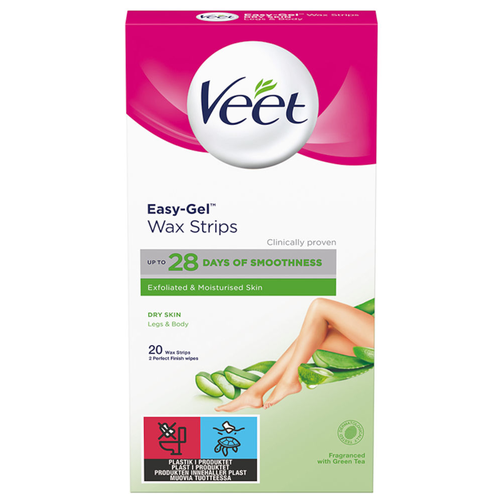 Veet Wax Strips Dry Skin Body & Legs Aloe Vera 20 st