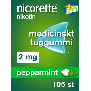 Nicorette Pepparmint medicinskt tuggummi 2 mg 105 st