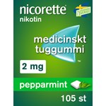Nicorette Pepparmint medicinskt tuggummi 2 mg 105 st