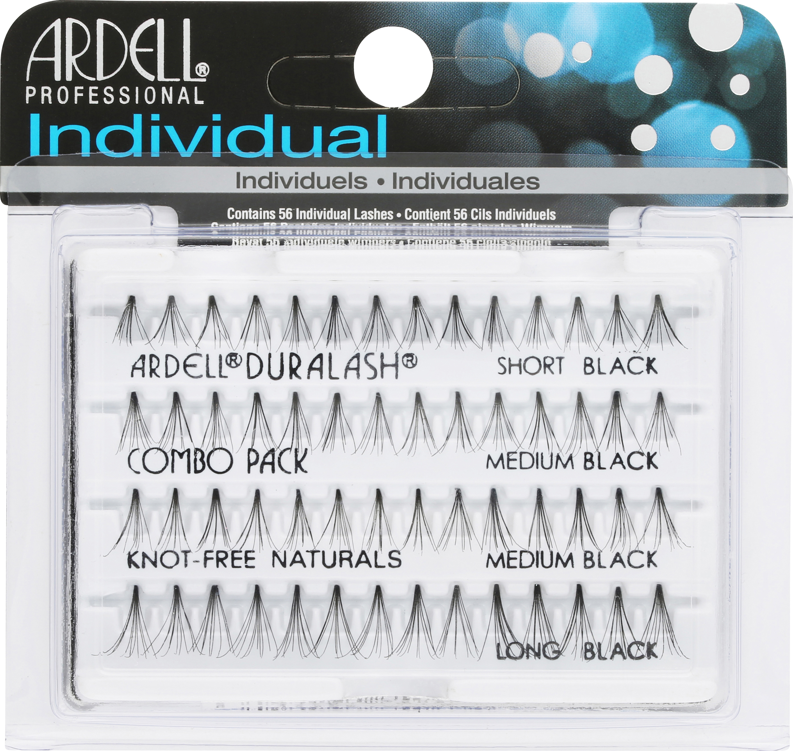 Ardell Individual Lashes Knotted Free Combo 56 st