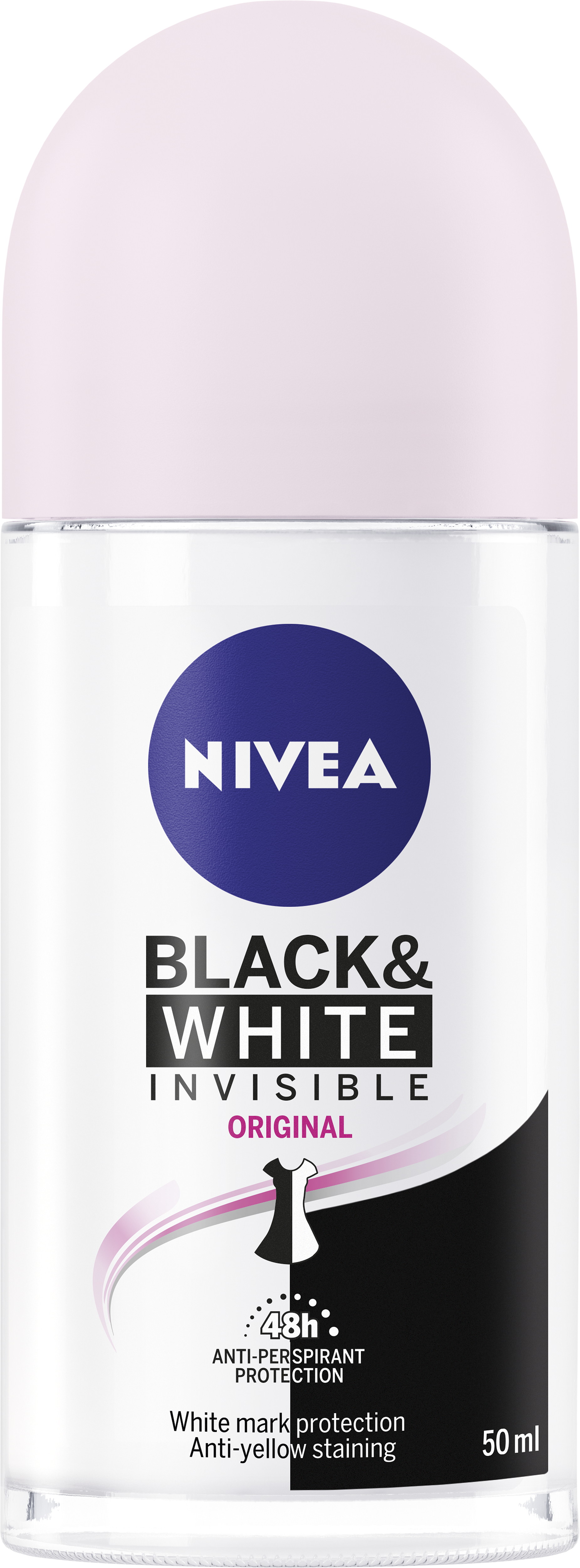 Rimpelingen paddestoel smokkel Nivea Invisible Black & White Clear Deo Roll-On 50 ml - Apotek Hjärtat