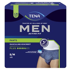 TENA Men Pants Plus S/M 12 st